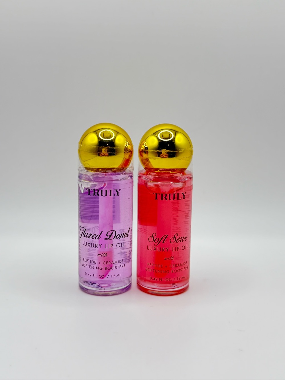 TRULY Soft Serve & Glazed Donut Luxury Lip Oil 2 Pack - New